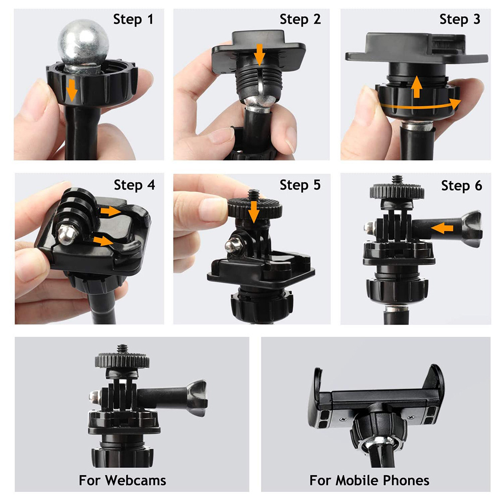 Webcam 4K - Supporto flessibile per webcam a collo