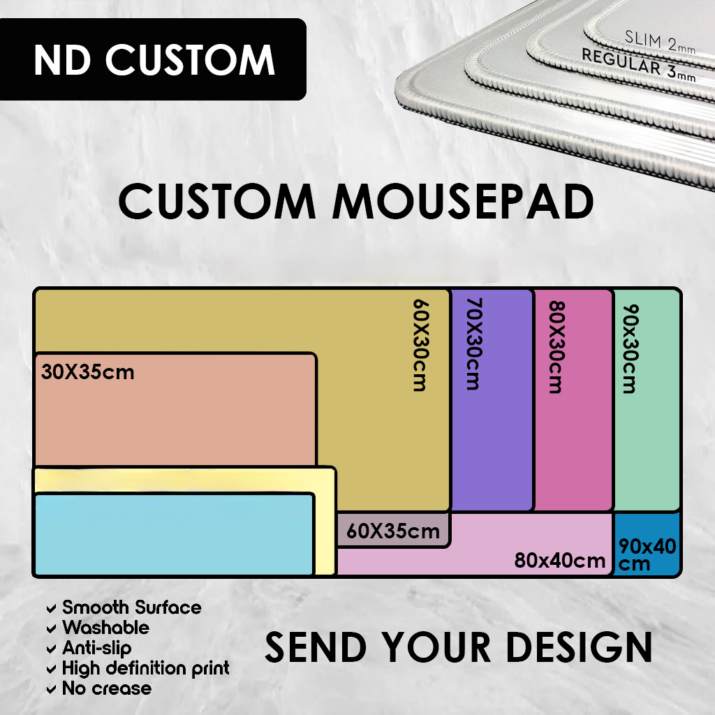 Gaming Desk Mat - Tappetino per Mouse Personalizzato Impermeabile Antiscivolo
