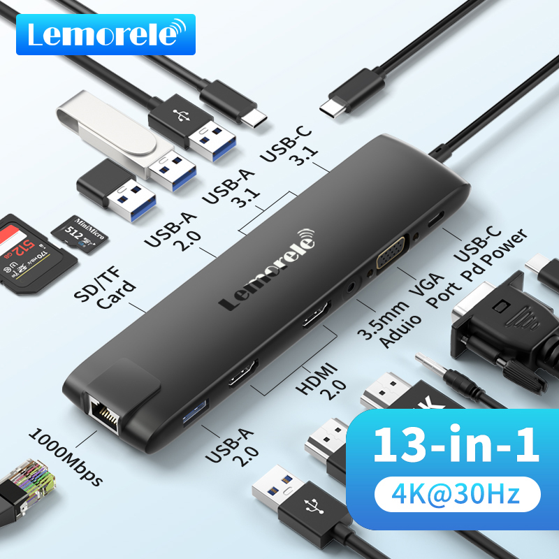 Usb Hub Gaming - Lemorele TC96 Hub USB USB 3.1