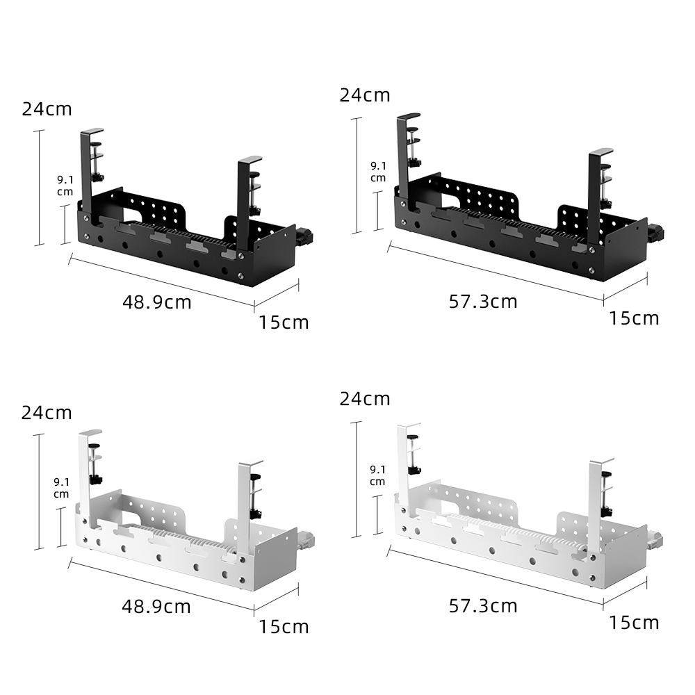 Desk Cable Organizer - Pannello Organizzatore Cavi Sotto Scrivania Senza