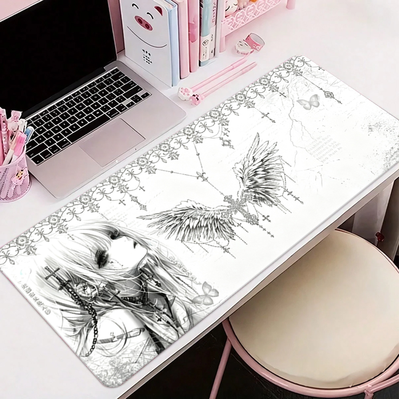 Gaming Desk Mat - Tappetino per mouse in pelle, nero
