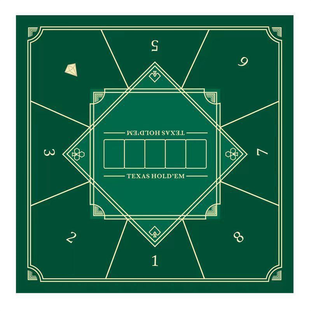 Gaming Desk Mat - Tappetino da Poker Texas Hold'em Rinforzato,