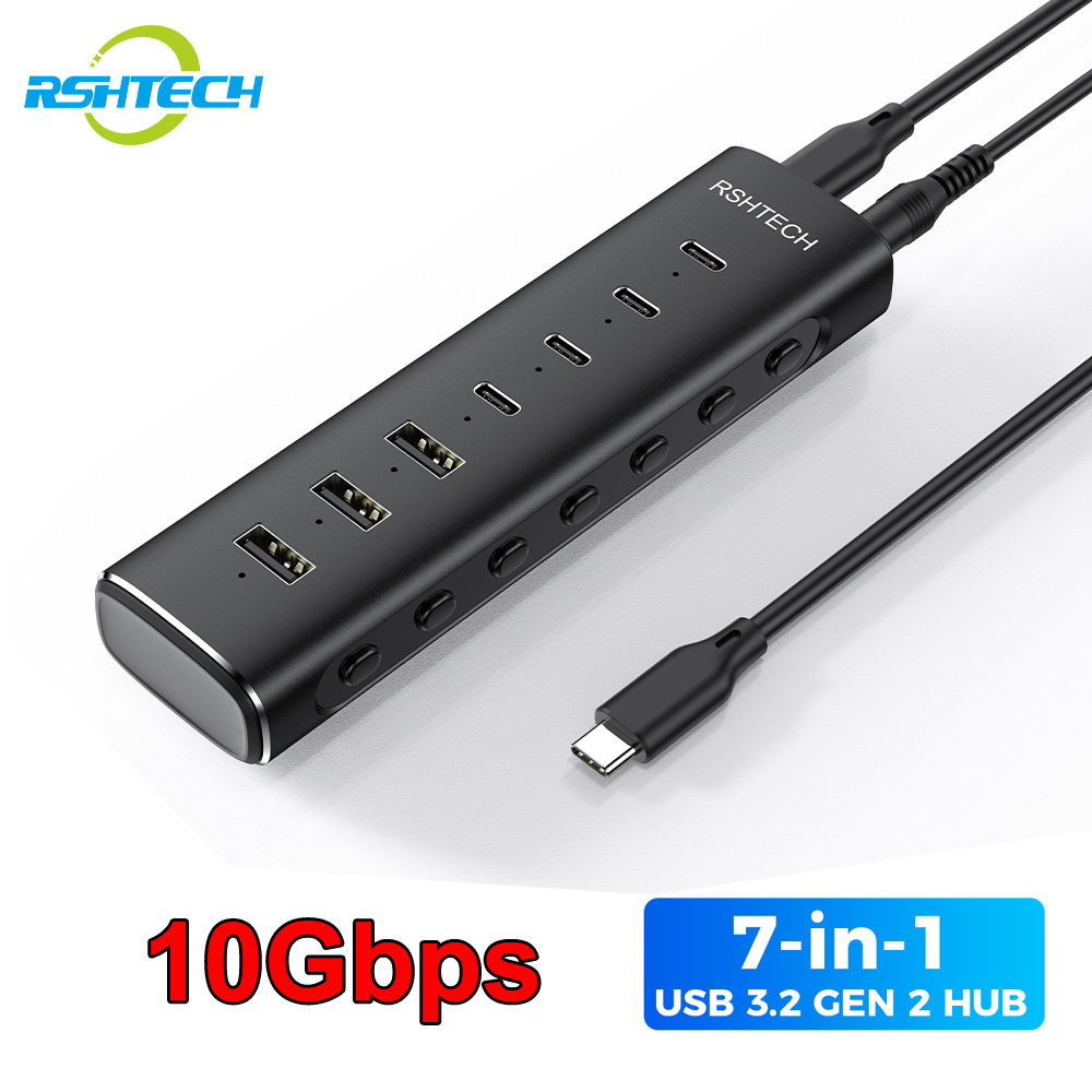 RSHTECH USB 3.2 Hub Splitter 7 - Usb Hub Gaming recensione e prezzo
