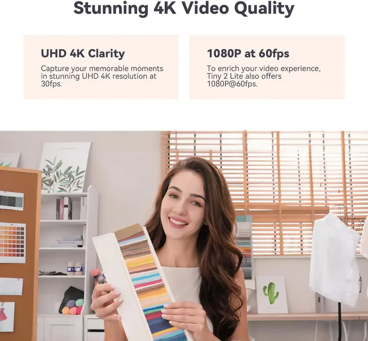 Tiny 2 Lite Webcam PTZ 4K con  - Webcam 4K recensione e prezzo