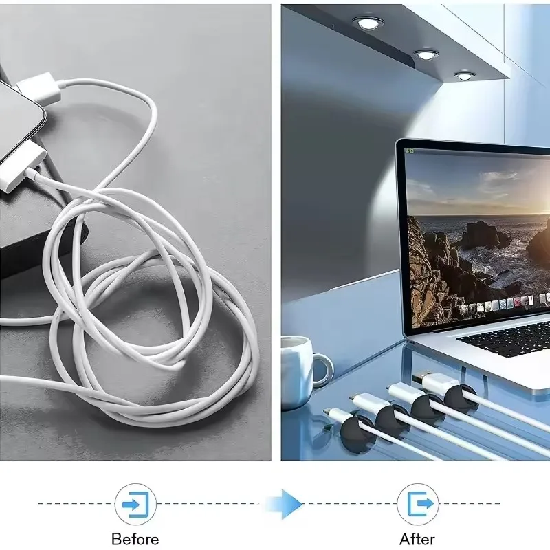 5/50 pz Cavo Clip Avvolgitore  - Desk Cable Organizer recensione e prezzo
