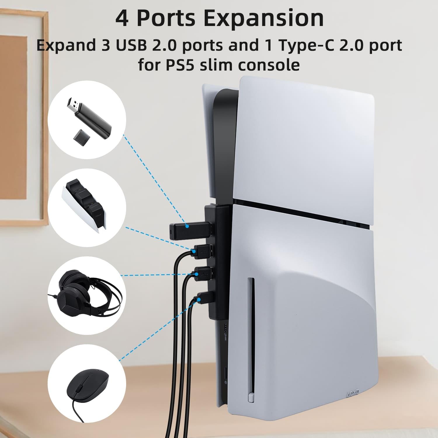 Hub USB a 4 porte per PS5 Slim - Usb Hub Gaming recensione e prezzo