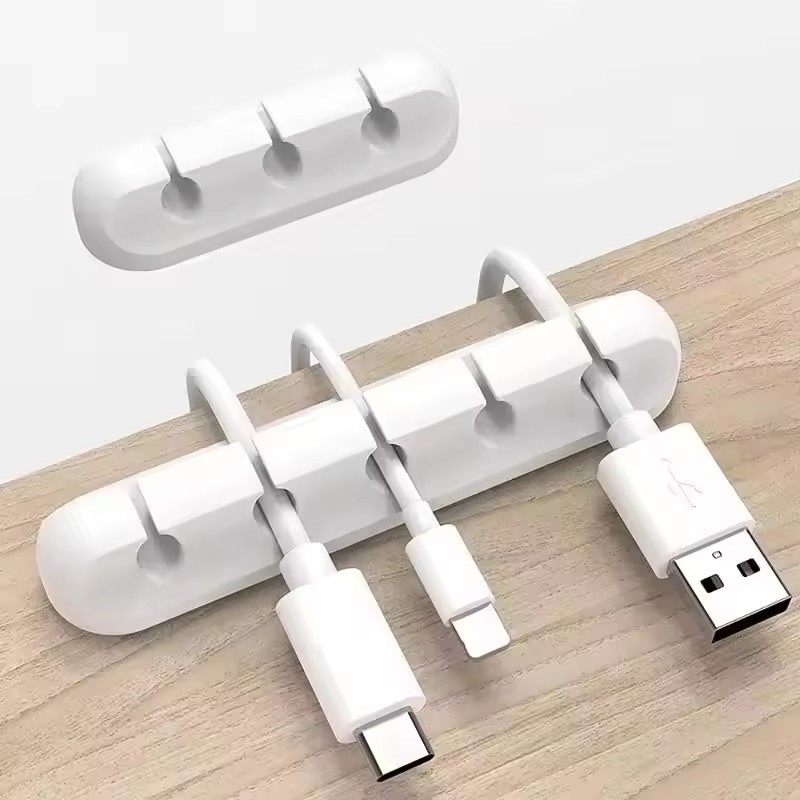 Clip in silicone per cavi USB, - Desk Cable Organizer recensione e prezzo