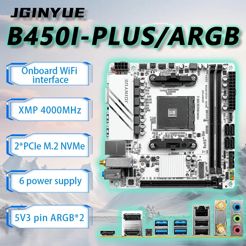 Set Scheda Madre JGINYUE B450  - Pc Gaming Itx recensione e prezzo