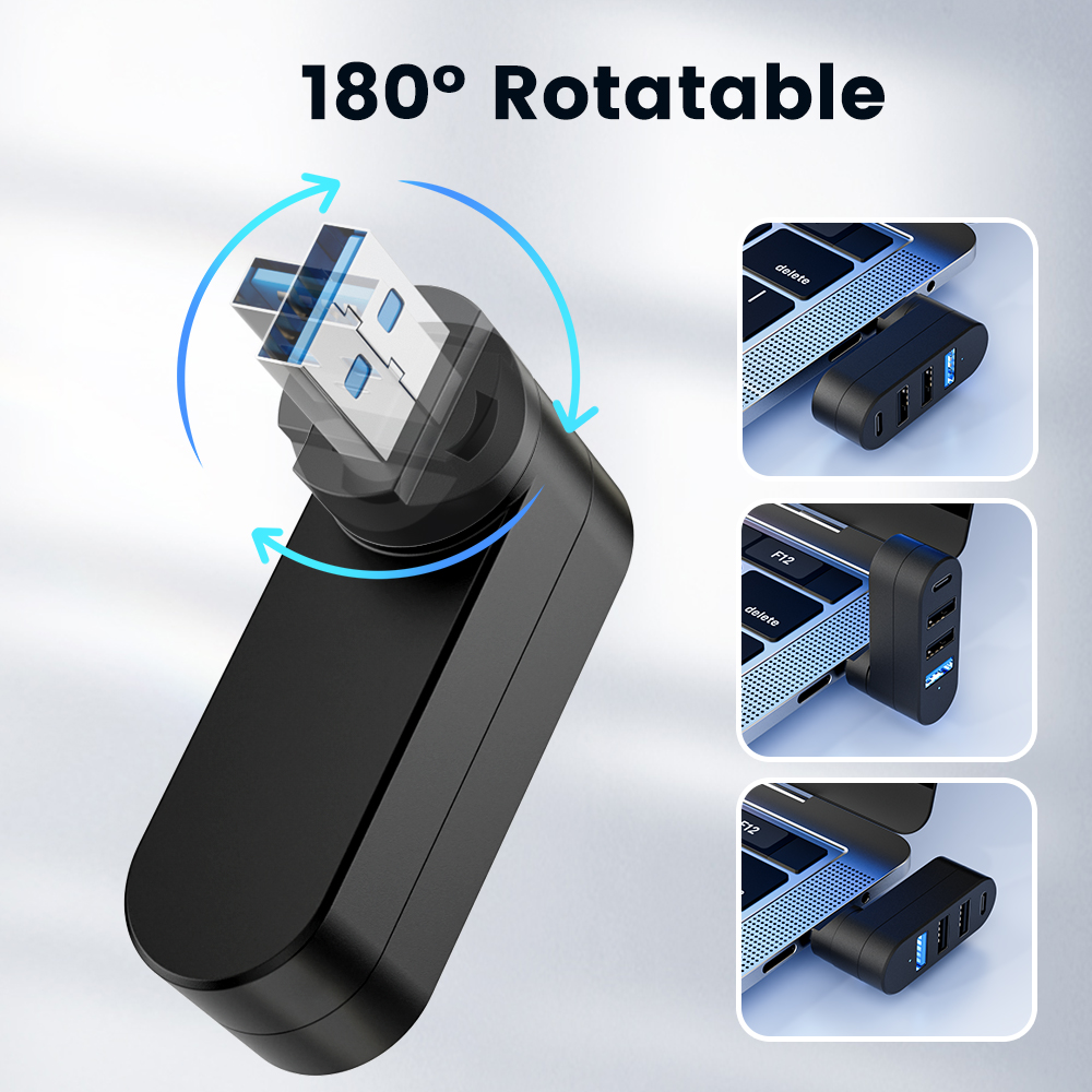 HUB USB ruotabile USB 3.0 2.0  - Usb Hub Gaming recensione e prezzo