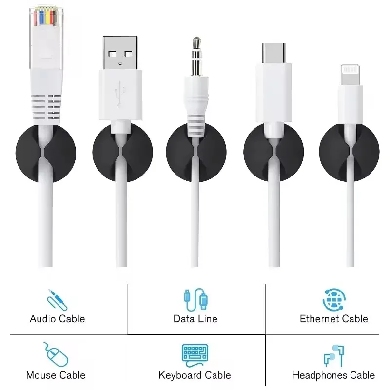 5/50 Pezzi Clip per Cavi da Sc - Desk Cable Organizer recensione e prezzo